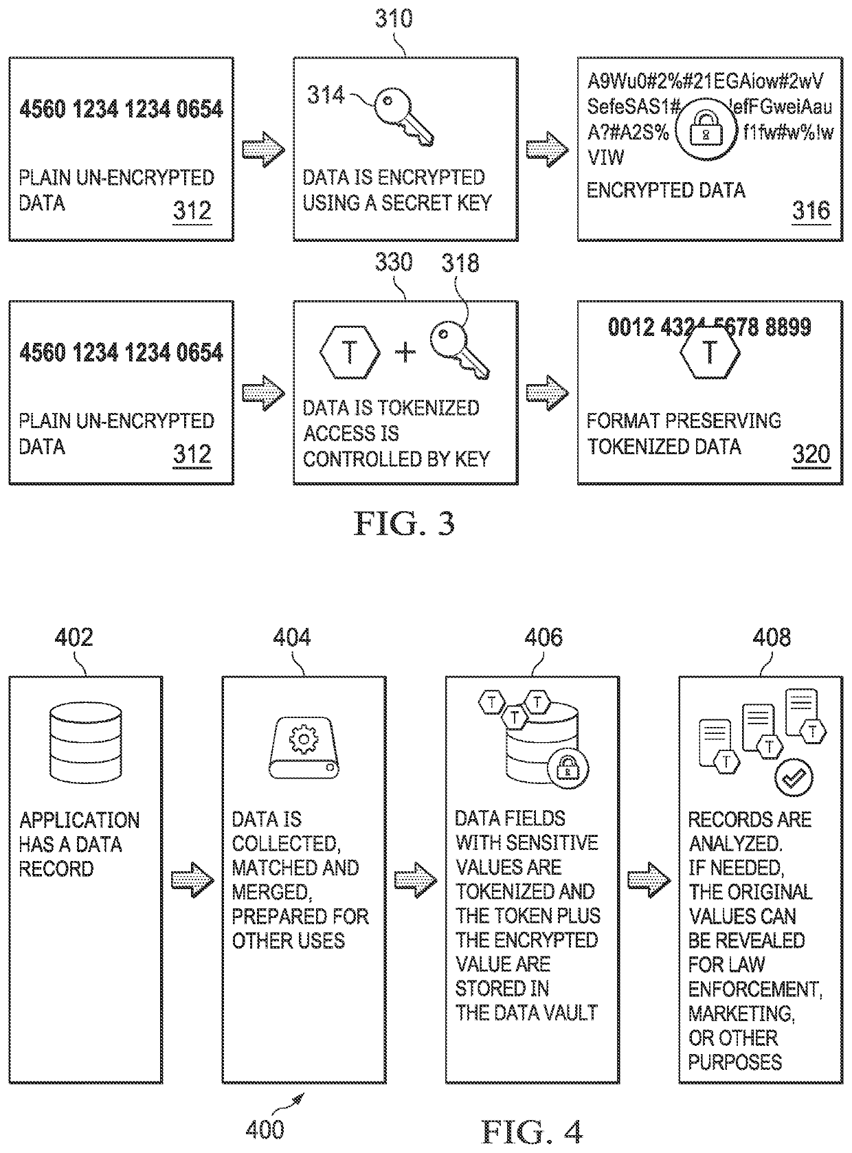 Token-based data security systems and methods for structured data