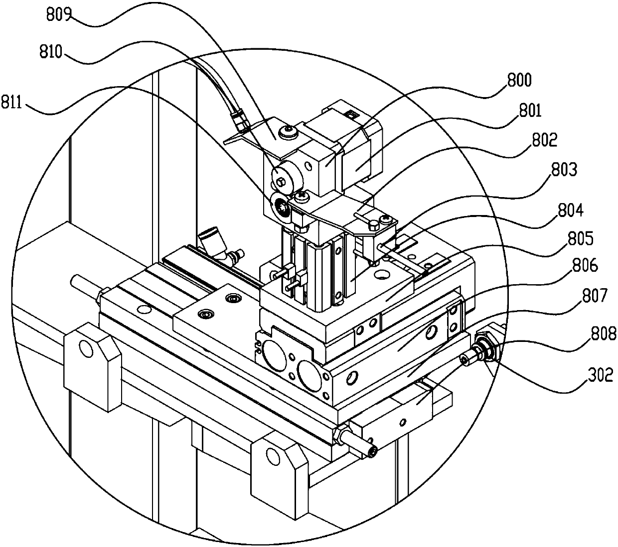 Equipment and device and assembling method for assembling linear sealing strip