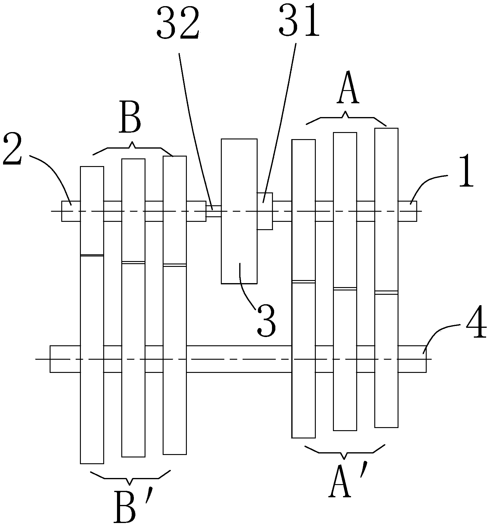 Double-input-shaft speed changer with hydraulic torque converter