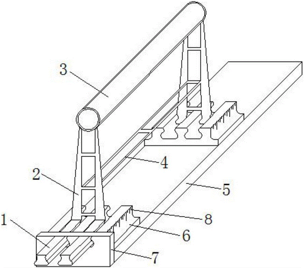 A trough solar collector with a horizontal slide rail device