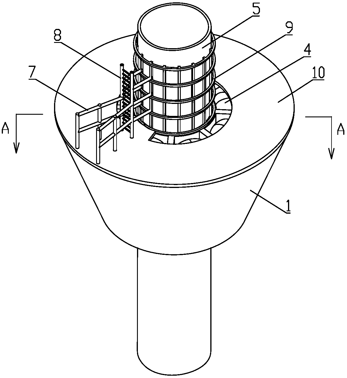 Floating type anti-icing structure of ocean structure and installation method of floating type anti-icing structure