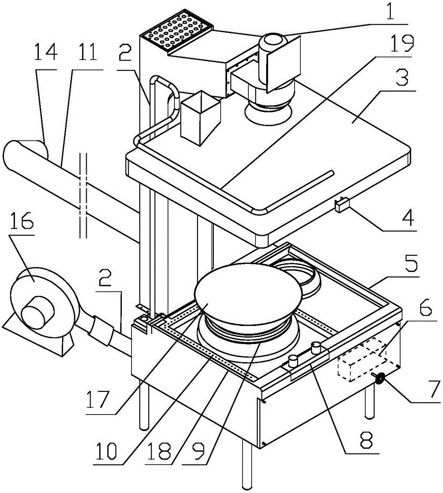 Environment-friendly combined fresh air system of stove