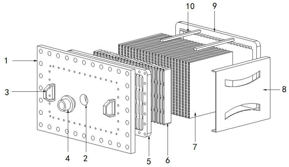 Flat plate type ceramic separation membrane module