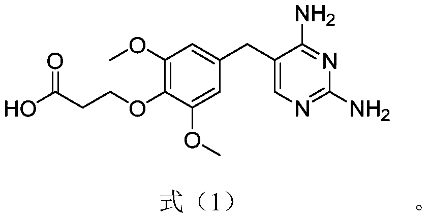 A kind of trimethoprim hapten and its colloidal gold detection device and its preparation method