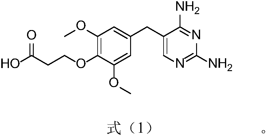 A kind of trimethoprim hapten and its colloidal gold detection device and its preparation method