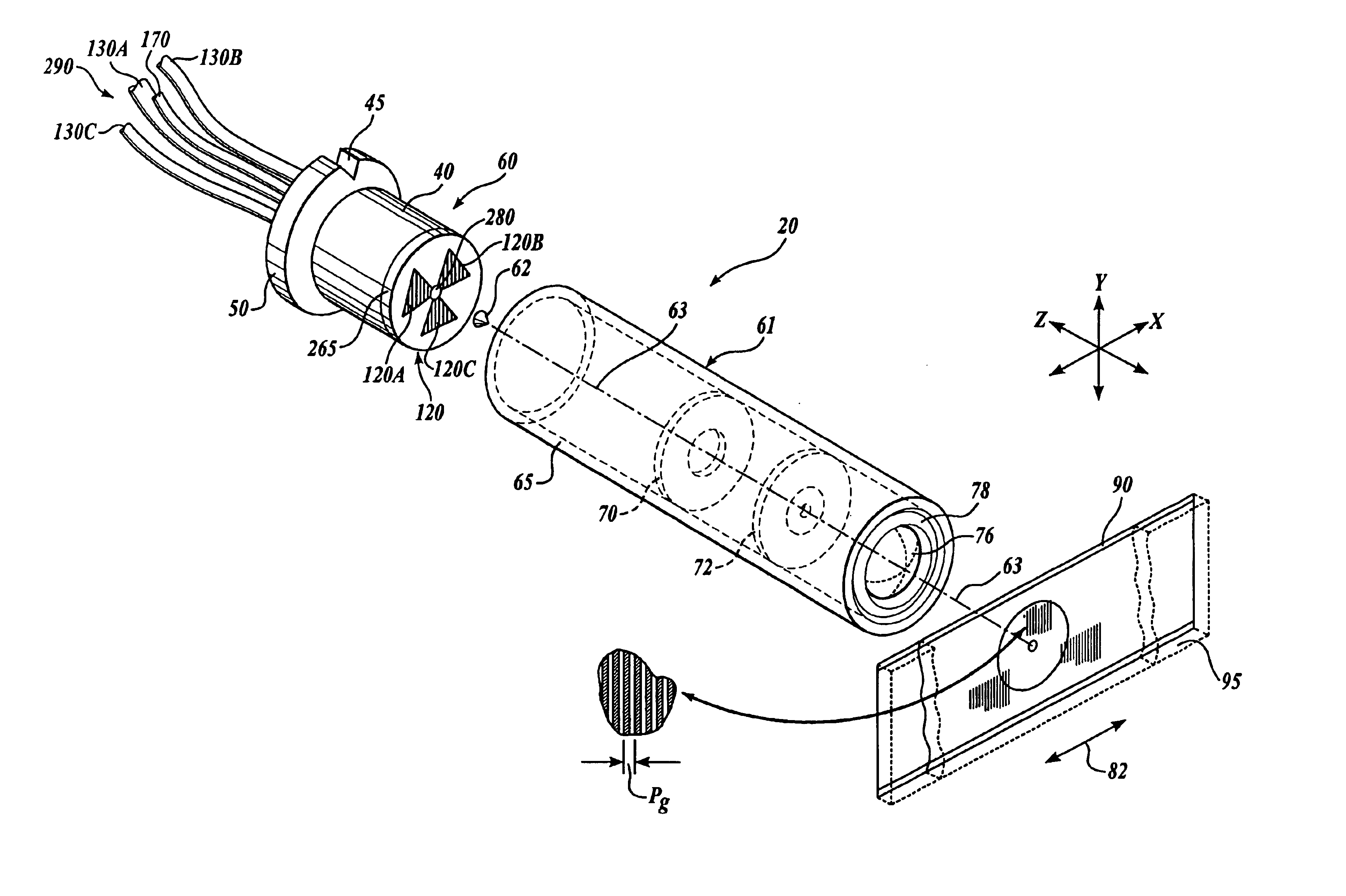 Miniature imaging encoder readhead using fiber optic receiver channels