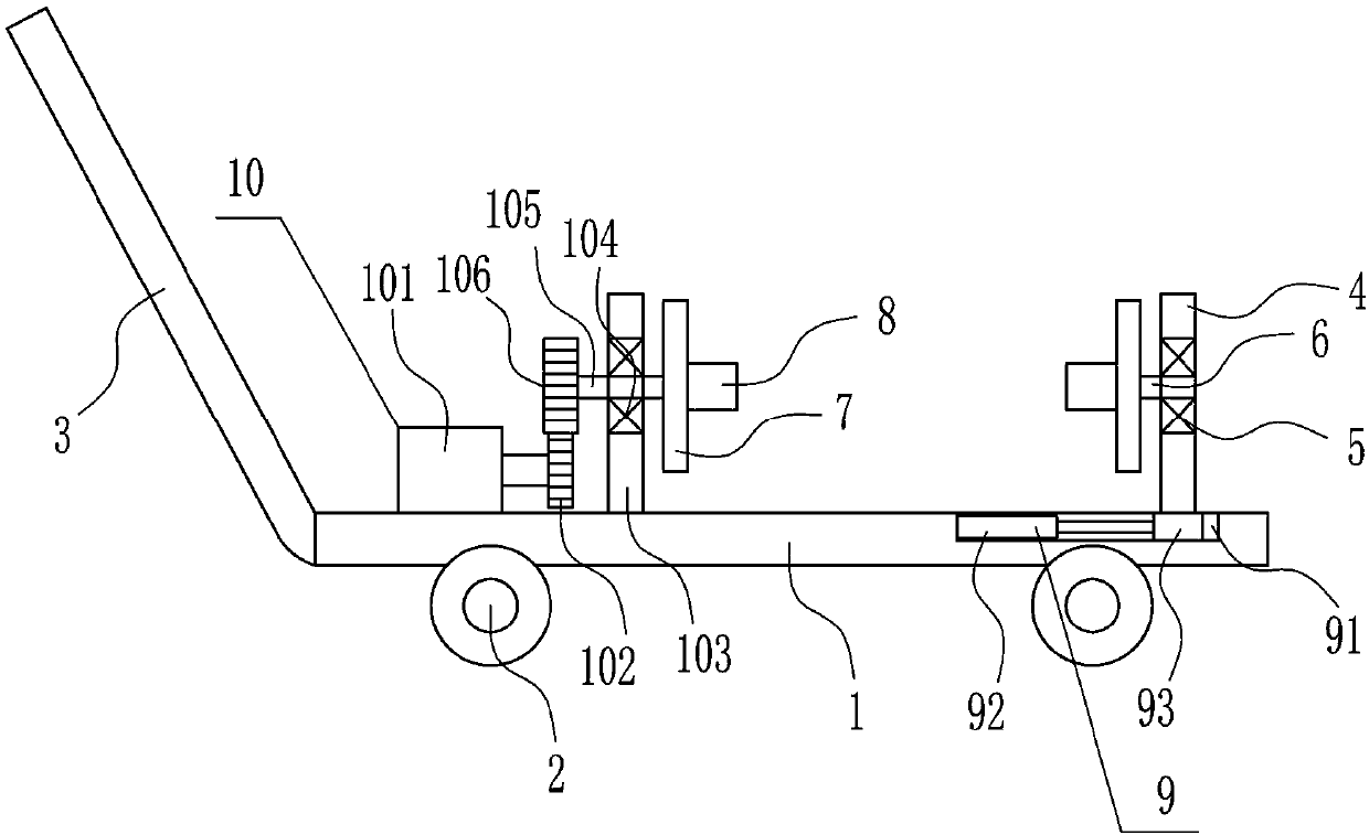 A cable winding device for power station construction