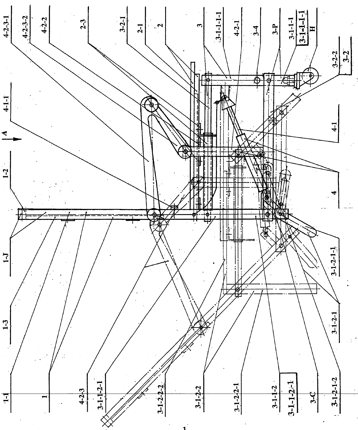 Sitting/lying chair provided with movement locking device as well as main structure of sitting/lying sofa