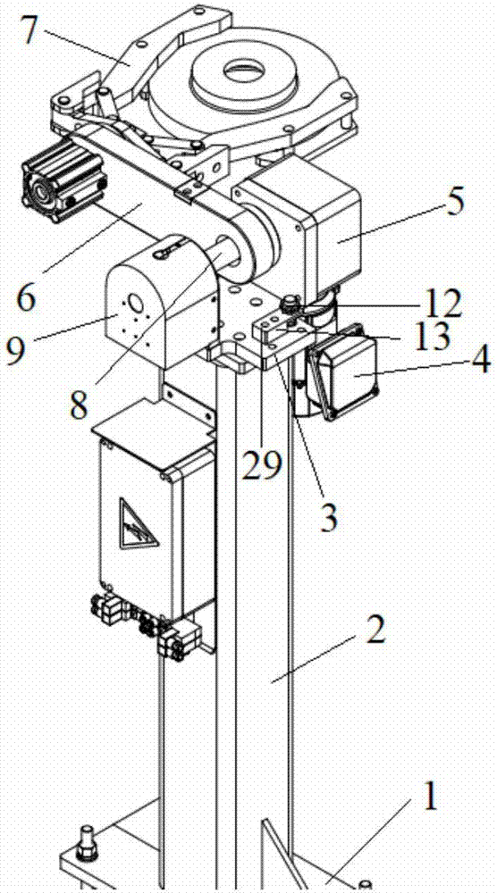 Part turnover mechanism for automatic lathe production line