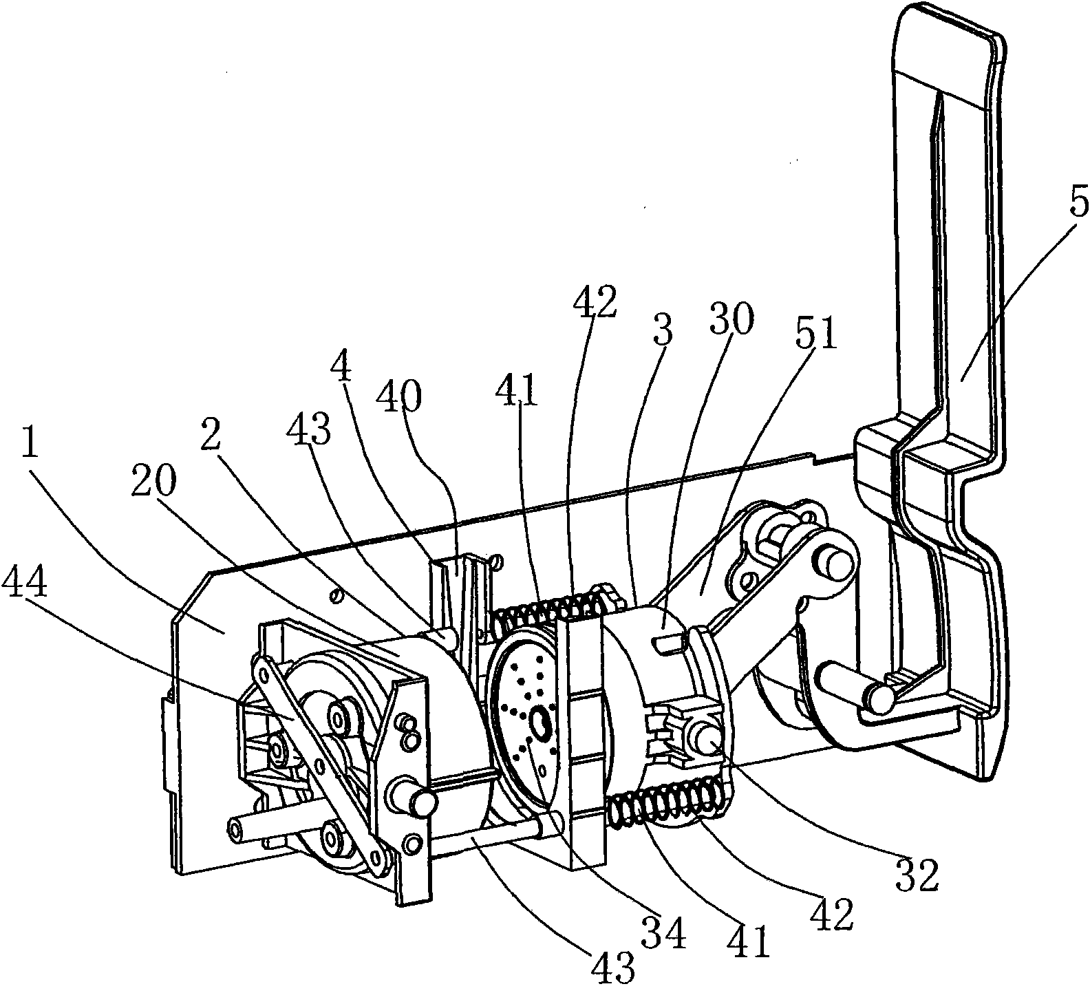 Automatic bag dropping device for coffee bag in coffee machine