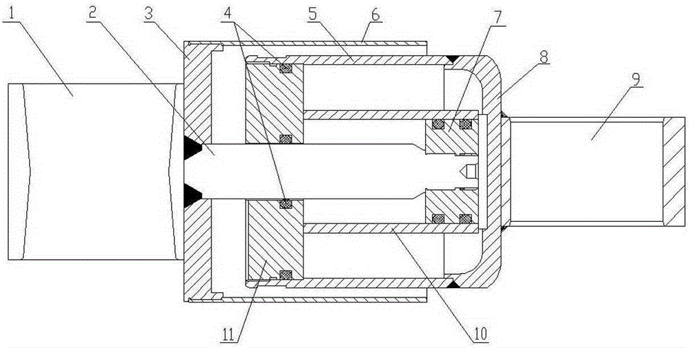 Short-stroke inflatable damper for high-speed train