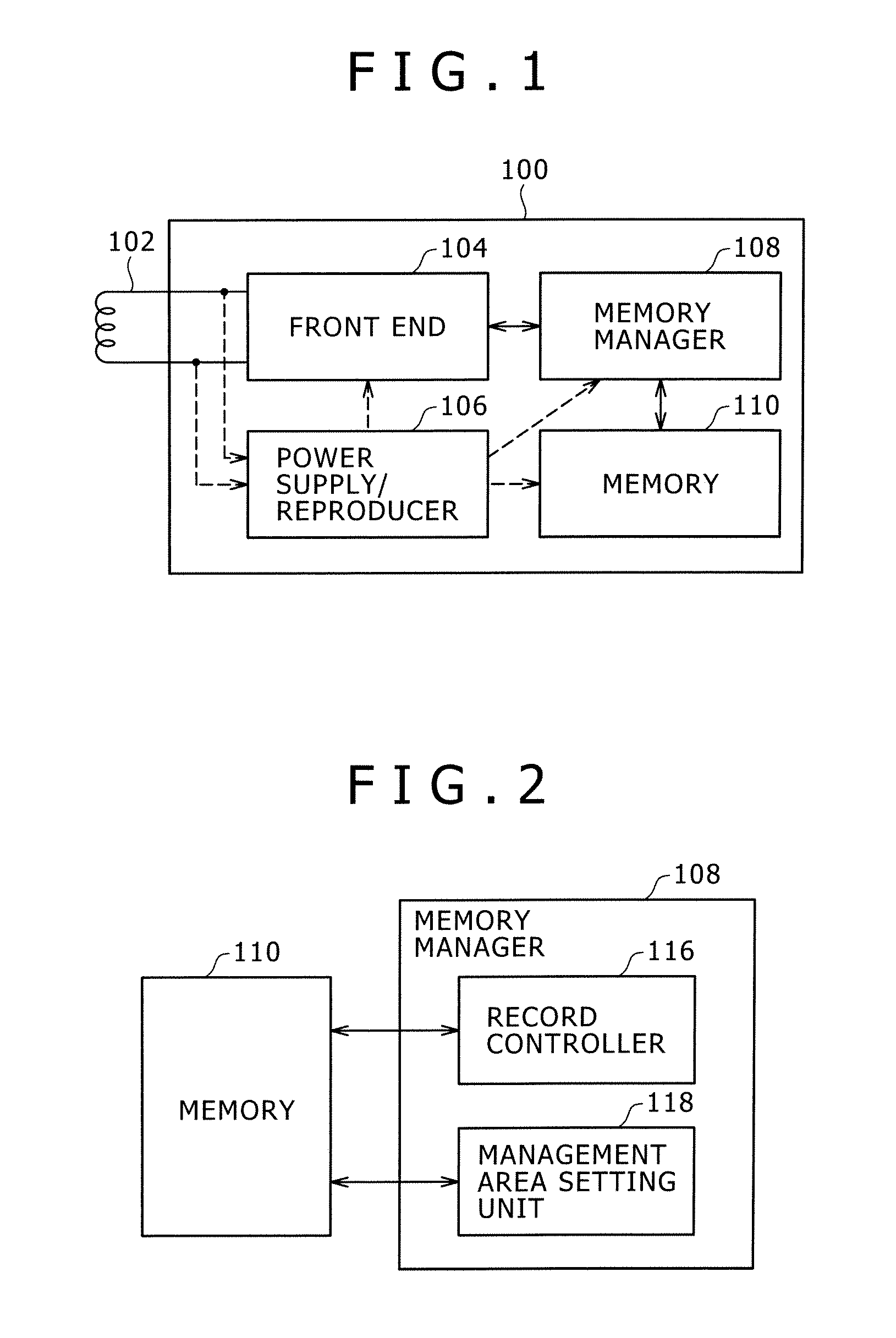 Data Storage Device, Memory Managing Method, and Program