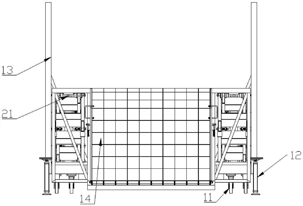 Lifting working ladder driven by air source power