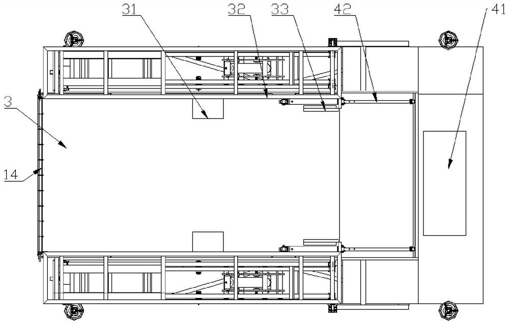 Lifting working ladder driven by air source power