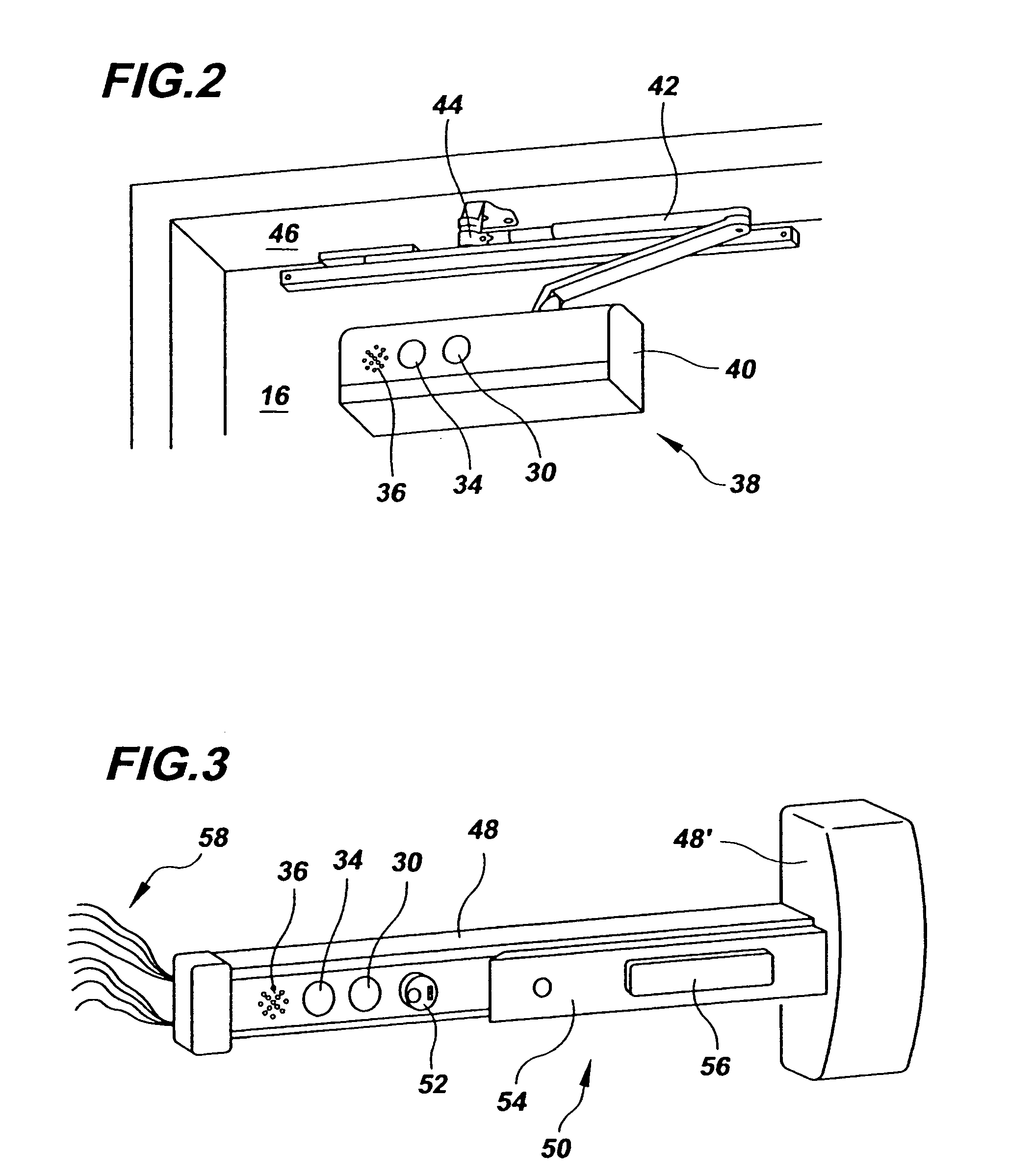 Integrated fire exit alert system