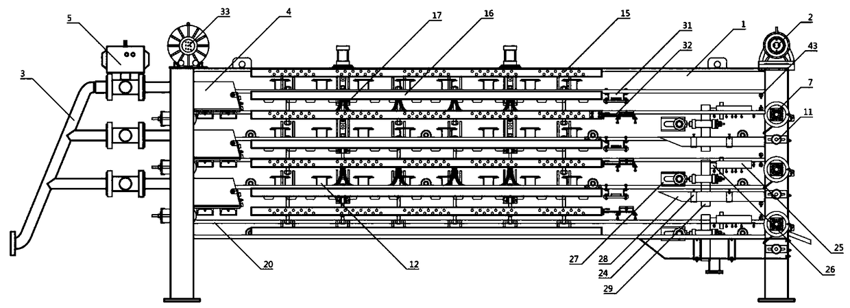 An electro-osmotic sludge dewatering machine