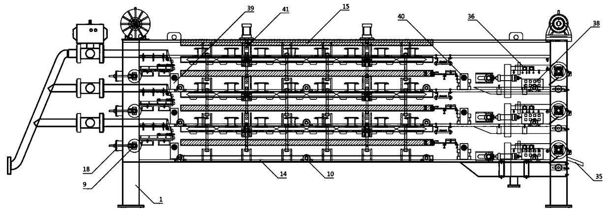 An electro-osmotic sludge dewatering machine