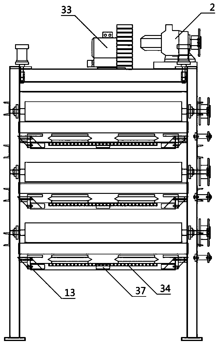 An electro-osmotic sludge dewatering machine