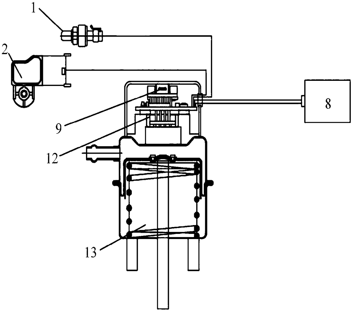 Intelligent data optimizing device of diesel vehicle engine sensor