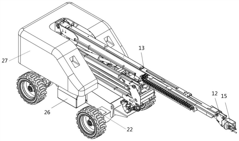 High-altitude fire extinguishing robot