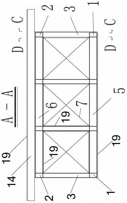 Steel truss-prestressed concrete bridge deck combined bridge girder and construction method thereof