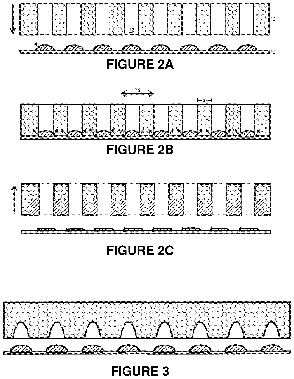 Separation of liquid in droplets and sedimented material enclosed therein