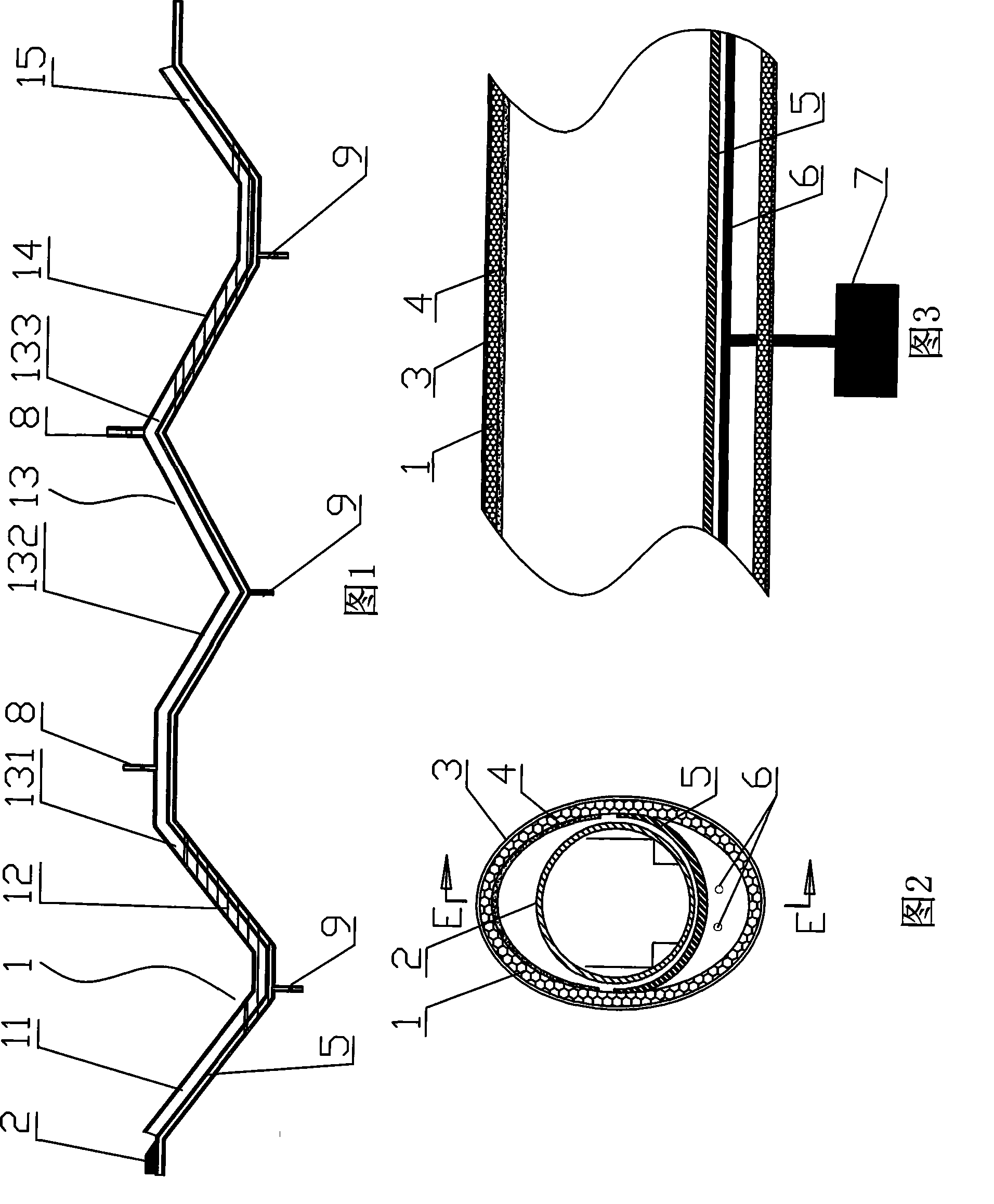 Transport system and producing method of sub-vacuum duct