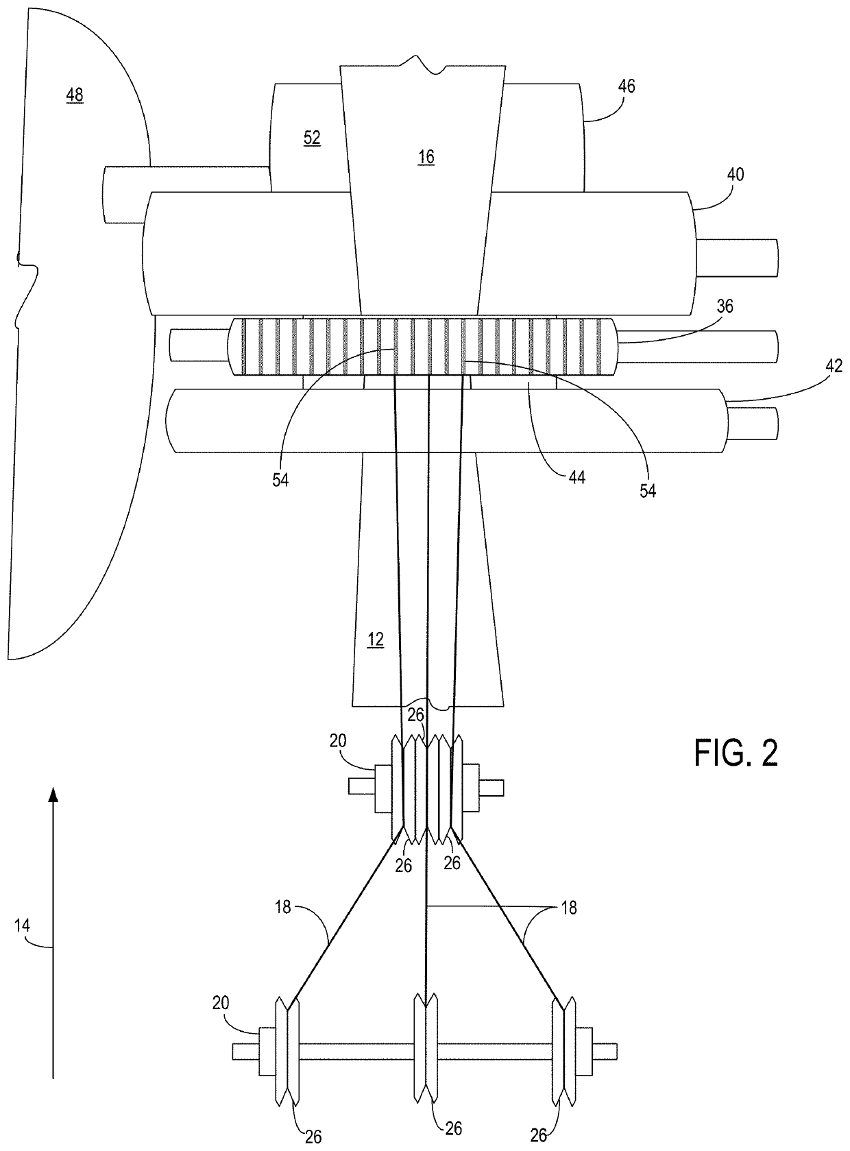 Apparatus and method of manufacturing an elastic composite structure for an absorbent sanitary product