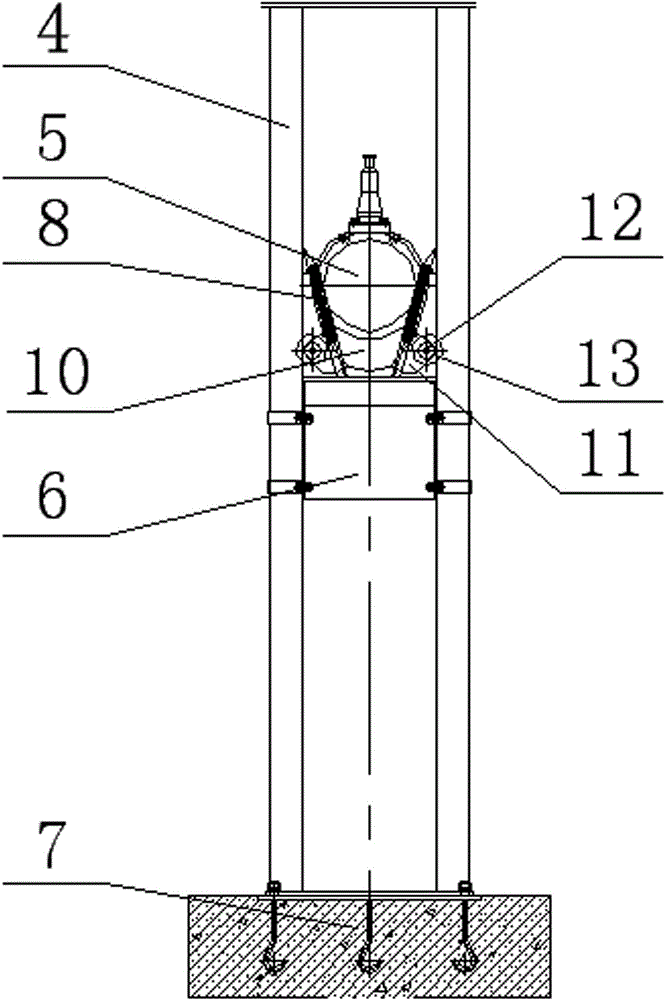 Double-supported submersible water impeller