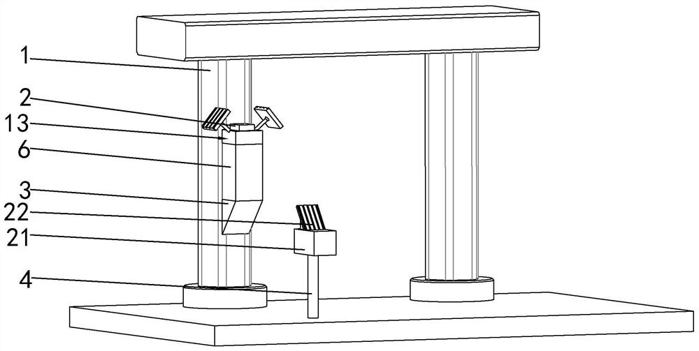 A data feedback device for horizontal displacement monitoring points for high-speed railway piers