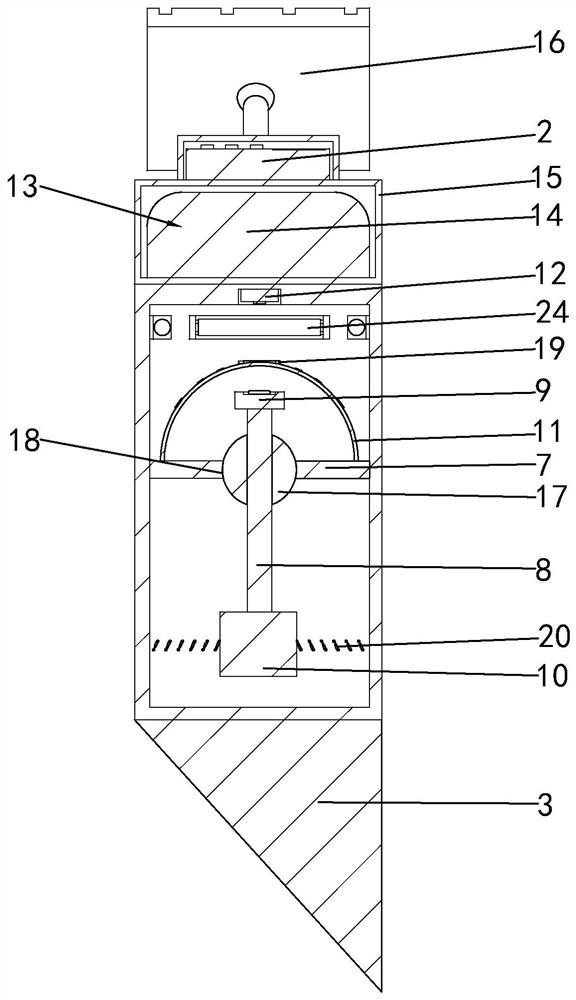 A data feedback device for horizontal displacement monitoring points for high-speed railway piers