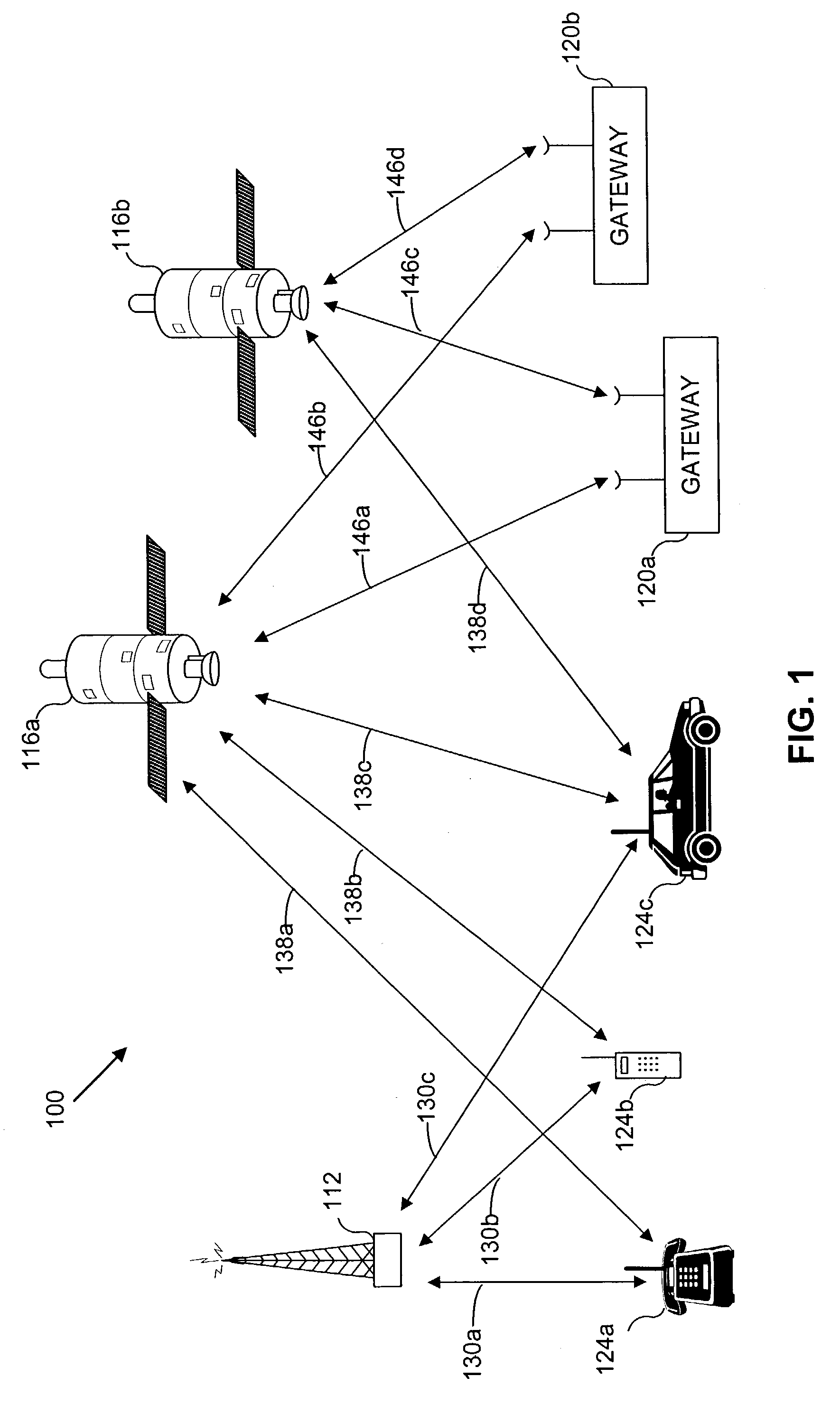 Controlling multiple modems in a wireless terminal using dynamically varying modem transmit power limits