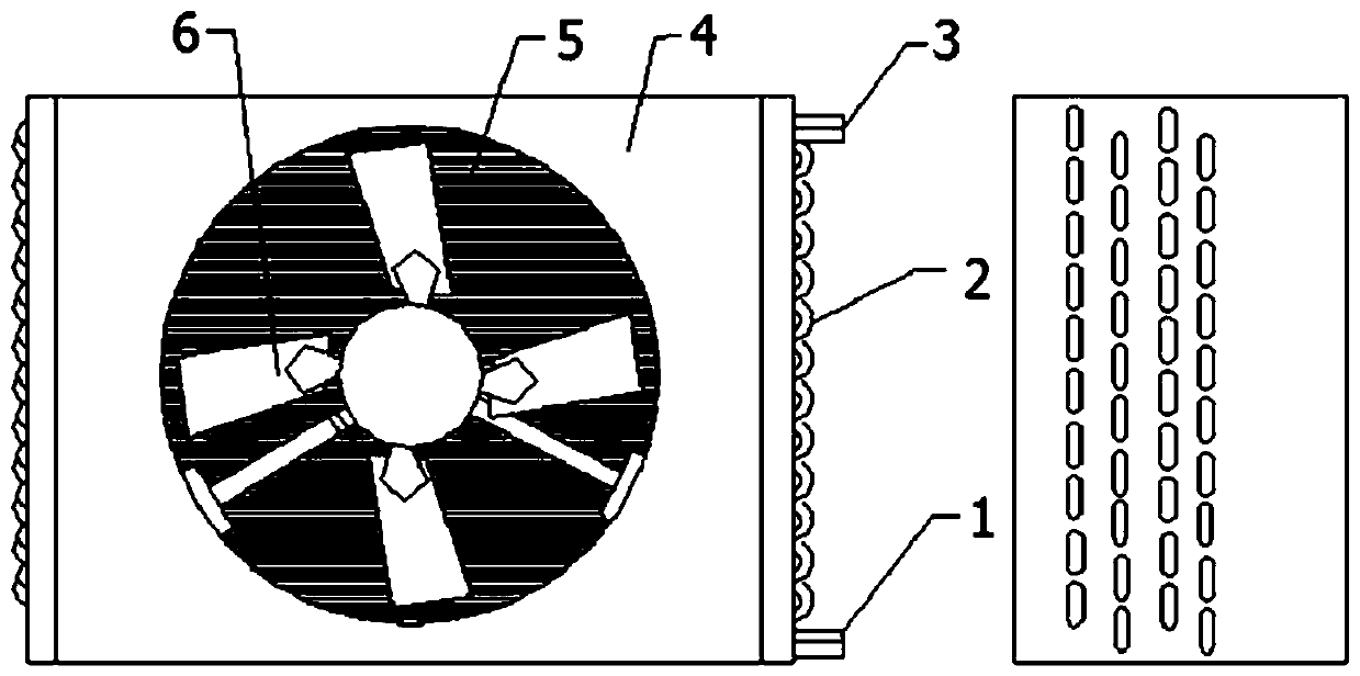 Finned pipe type heat exchanger