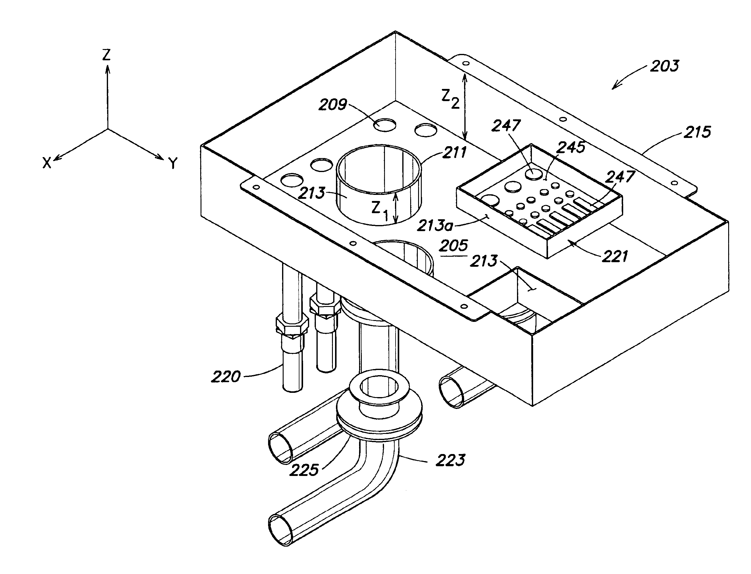 Facilities connection box for pre-facilitation of wafer fabrication equipment