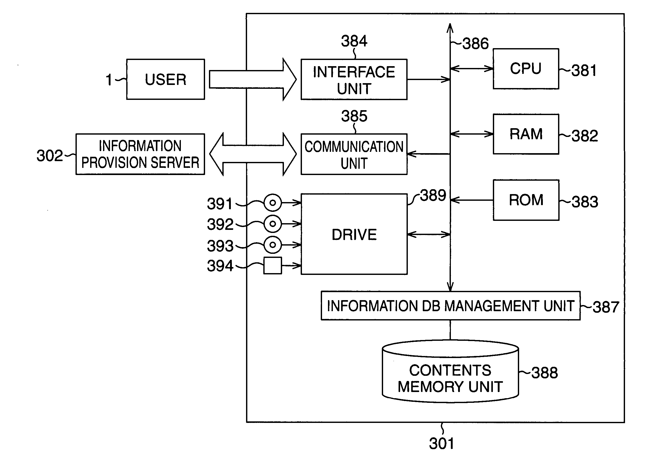 Information output device and method, information reception device and method, information provision device and method, recording medium, information provision system, and program