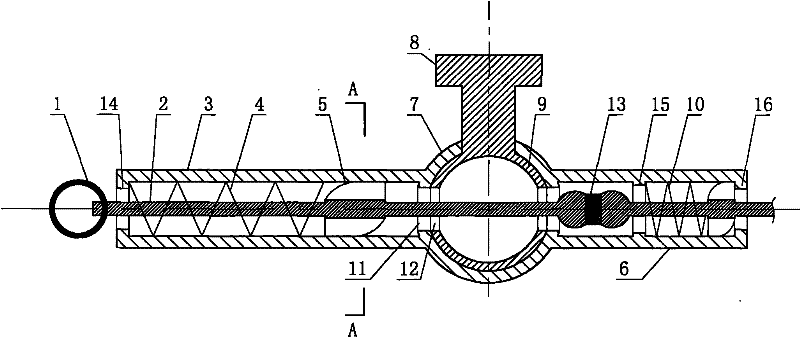 Automatic dredging type fish pond drain valve