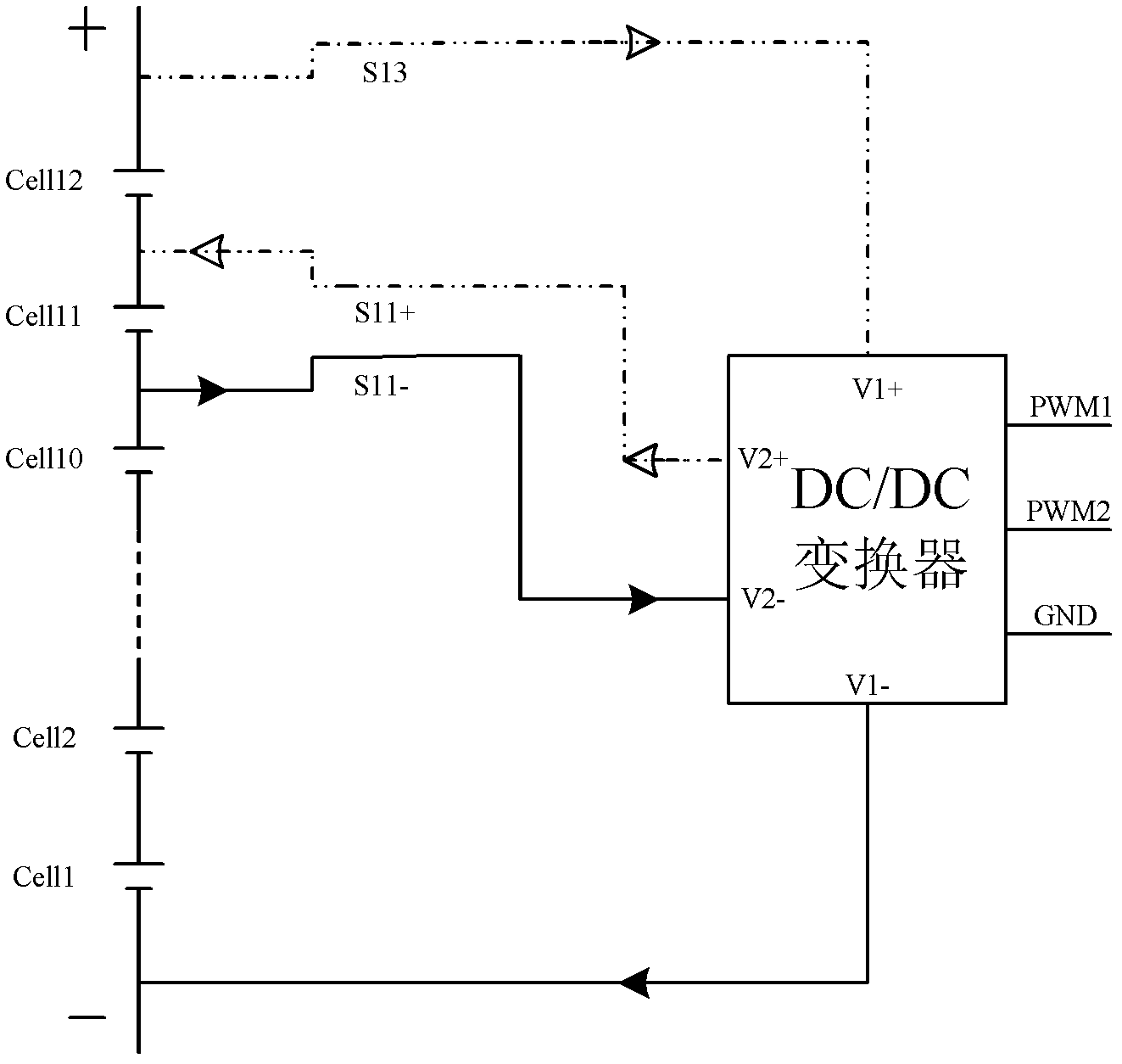 Active equalizer circuit of cell pack