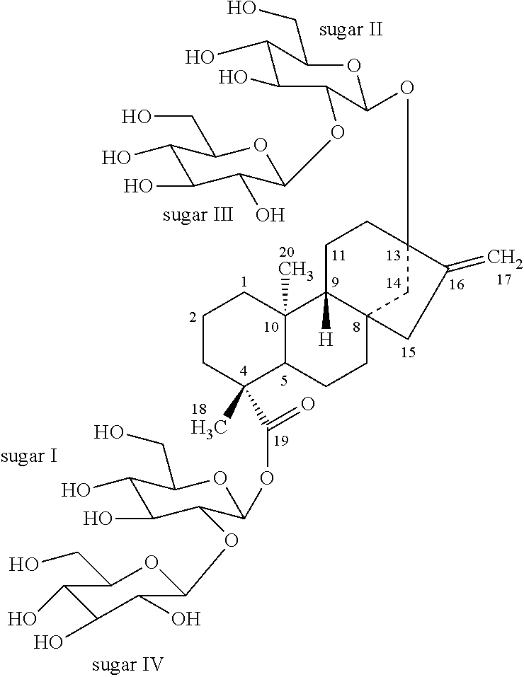 Rebaudioside e and food products sweetened with rebaudioside e