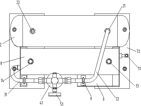 Integrated-type vaporized pressure stabilizer