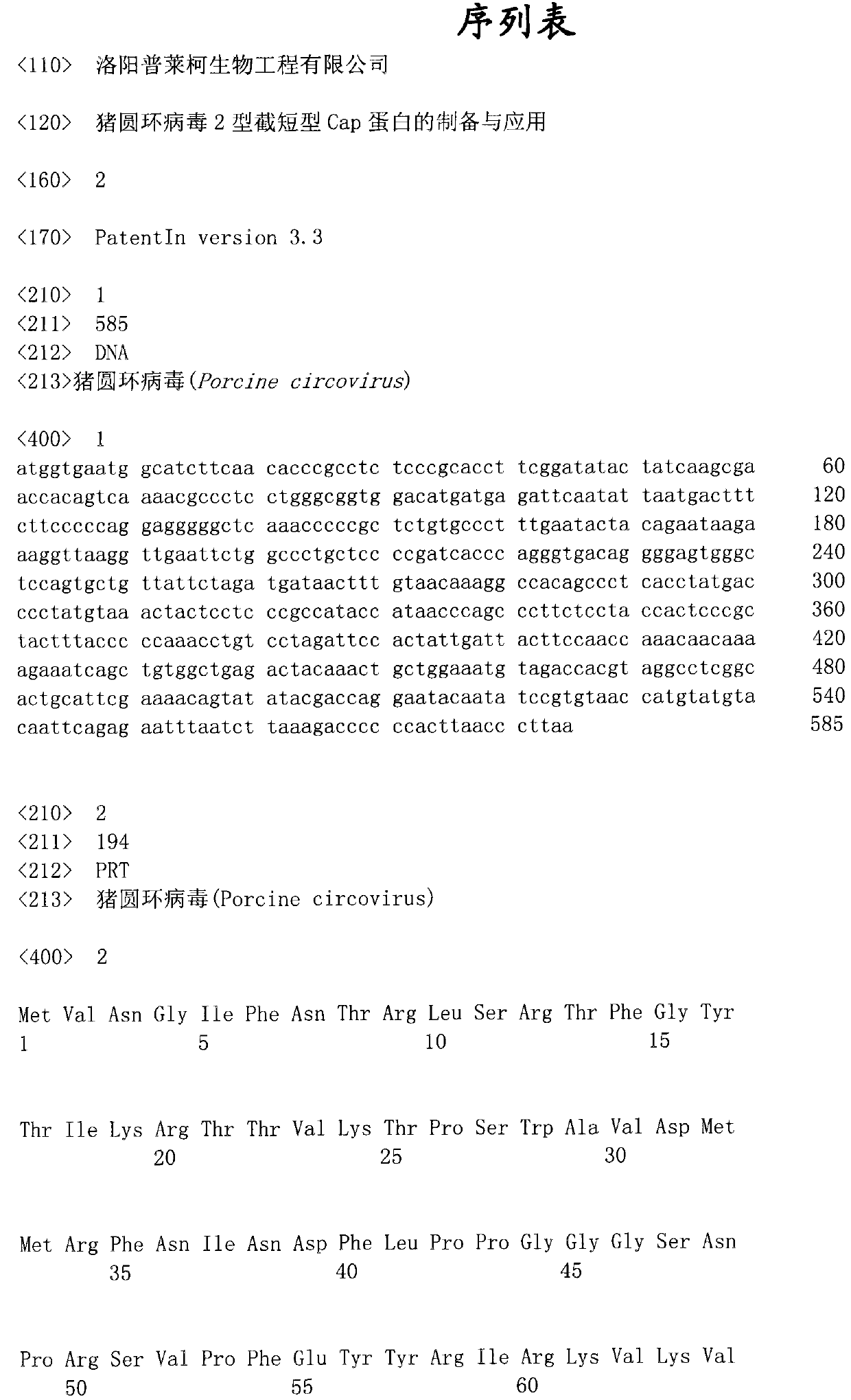 Preparation and use of truncated Cap protein of porcine circovirus type 2