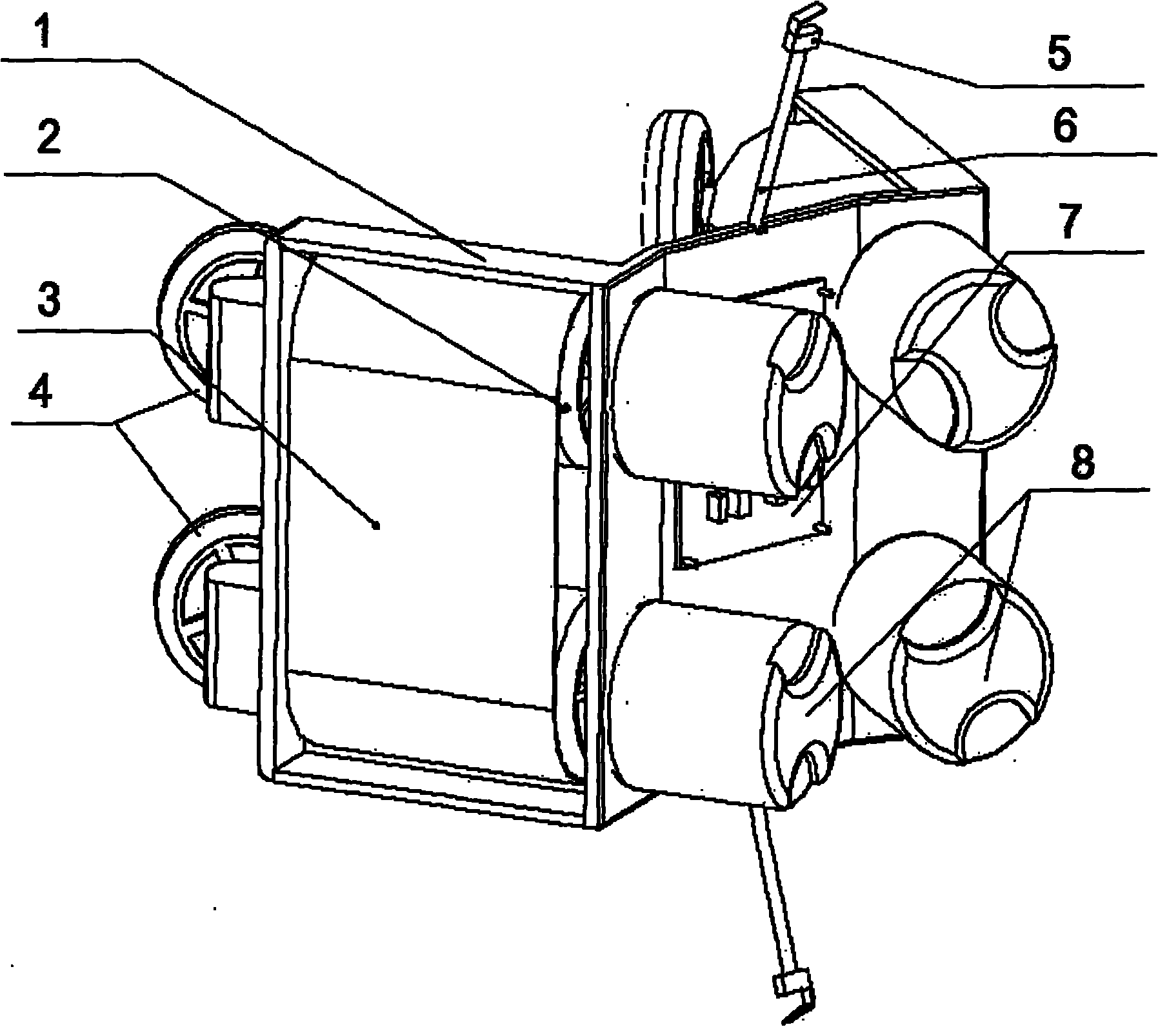 Mechanical device for climbing lamp post