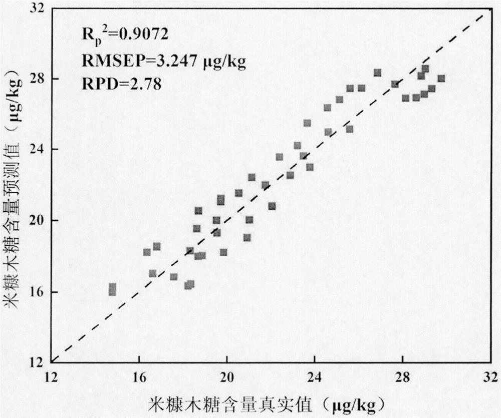 Method for rapidly detecting content of polysaccharides in rice bran based on ATR-FTIR technology