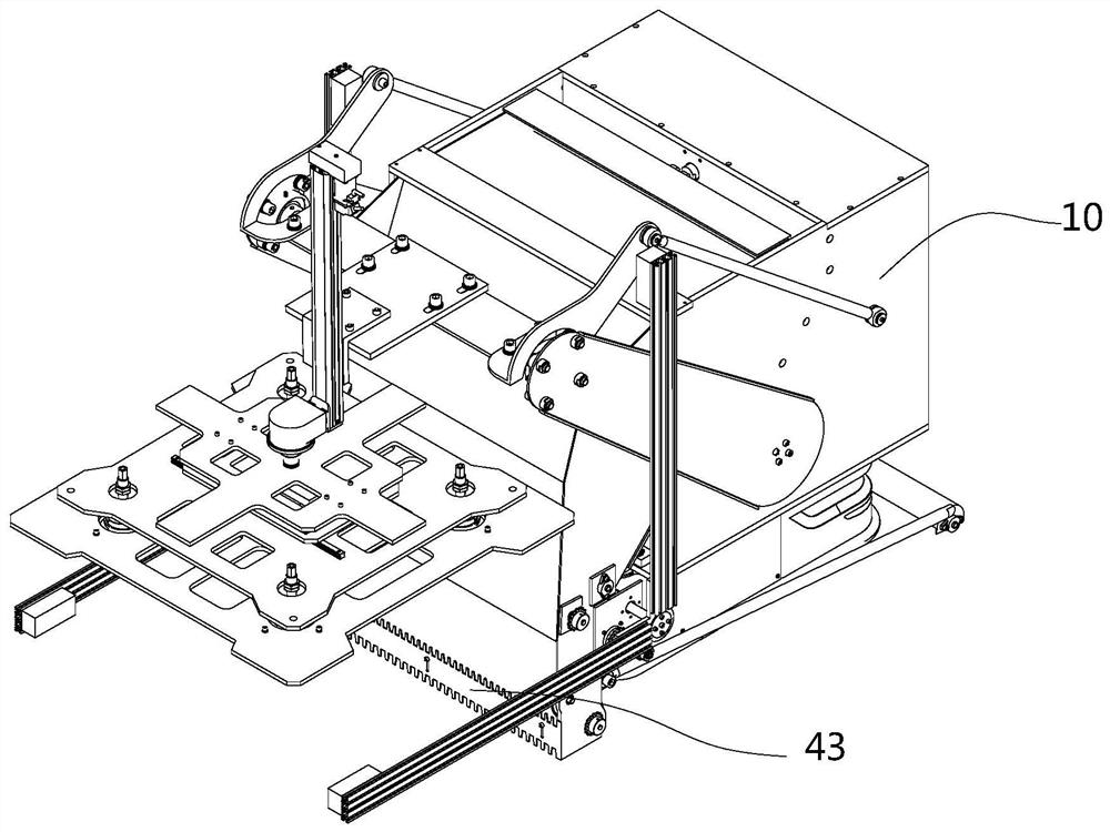 Mortar laying device