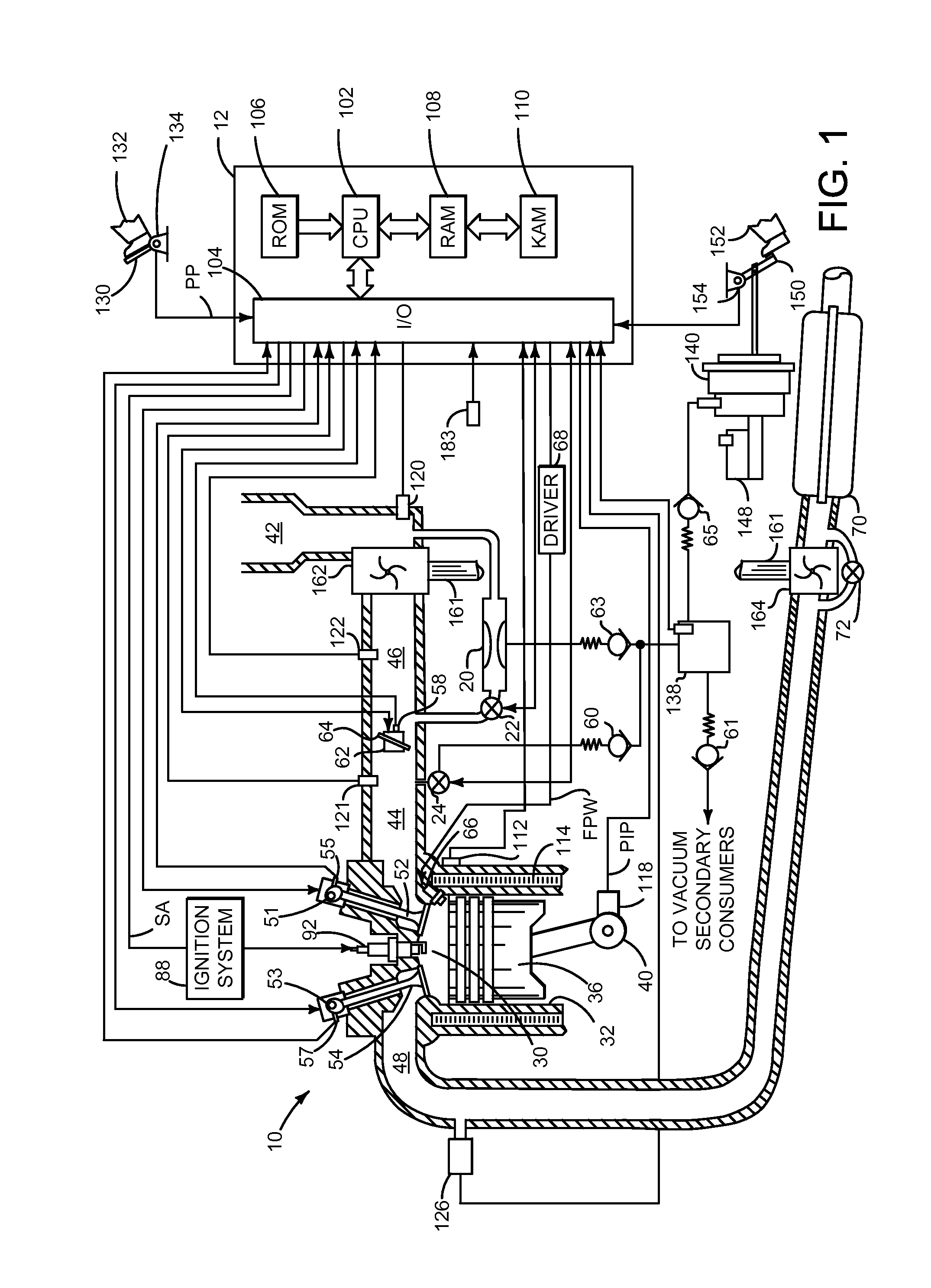 Method for increasing vacuum production for a vehicle