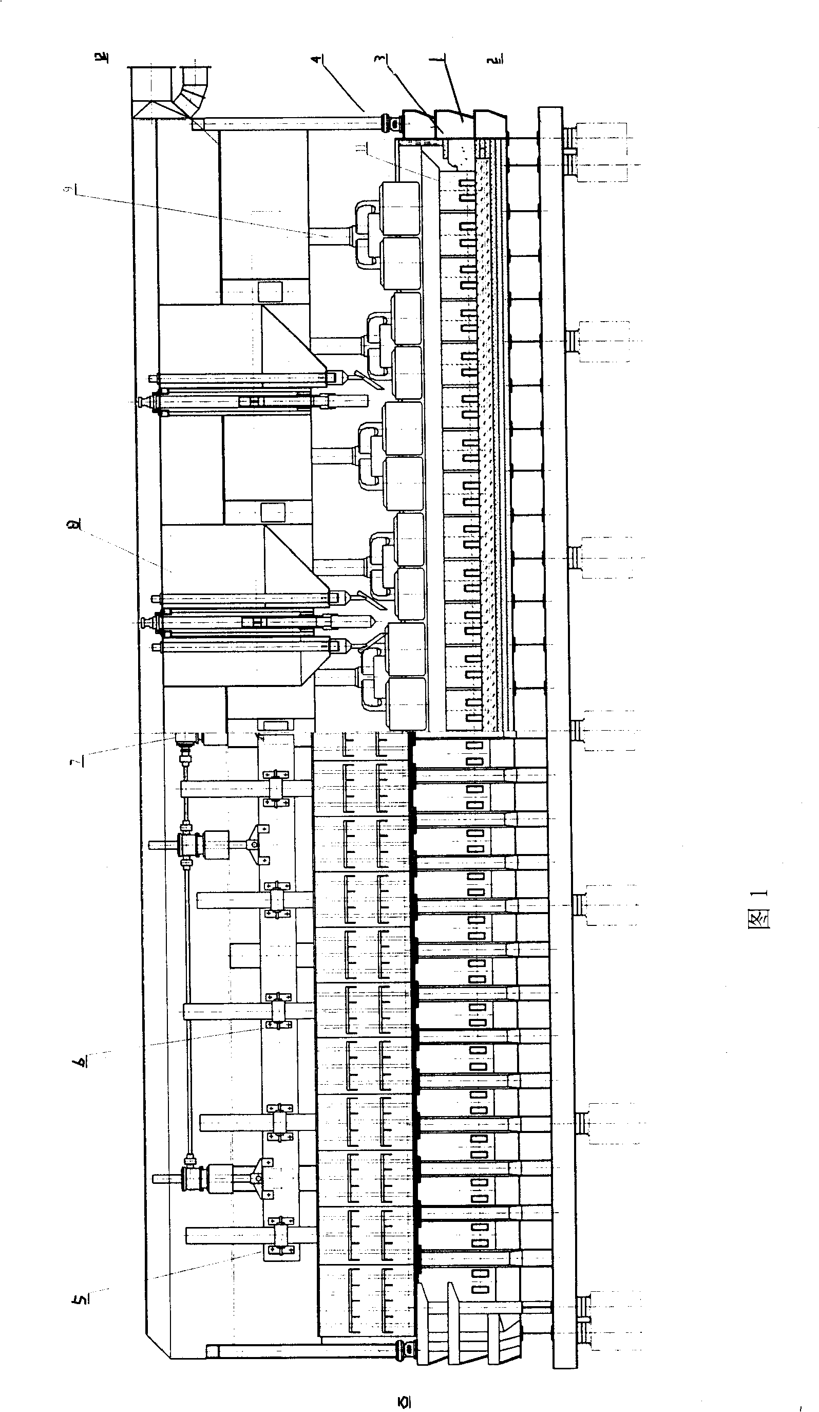 Large-scale aluminium electrolysis pre-baking tank