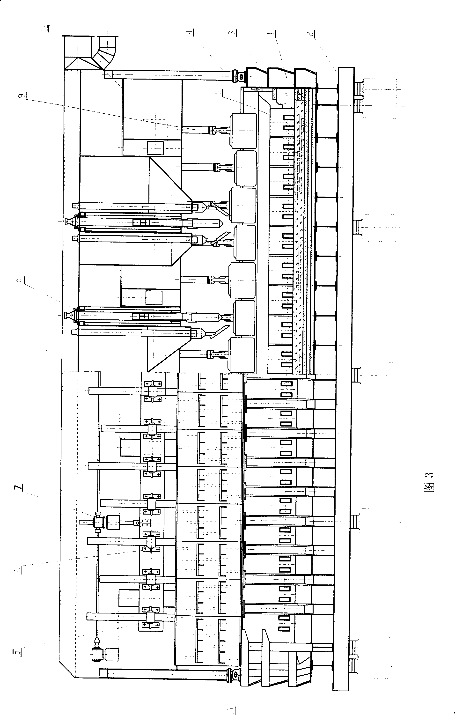 Large-scale aluminium electrolysis pre-baking tank