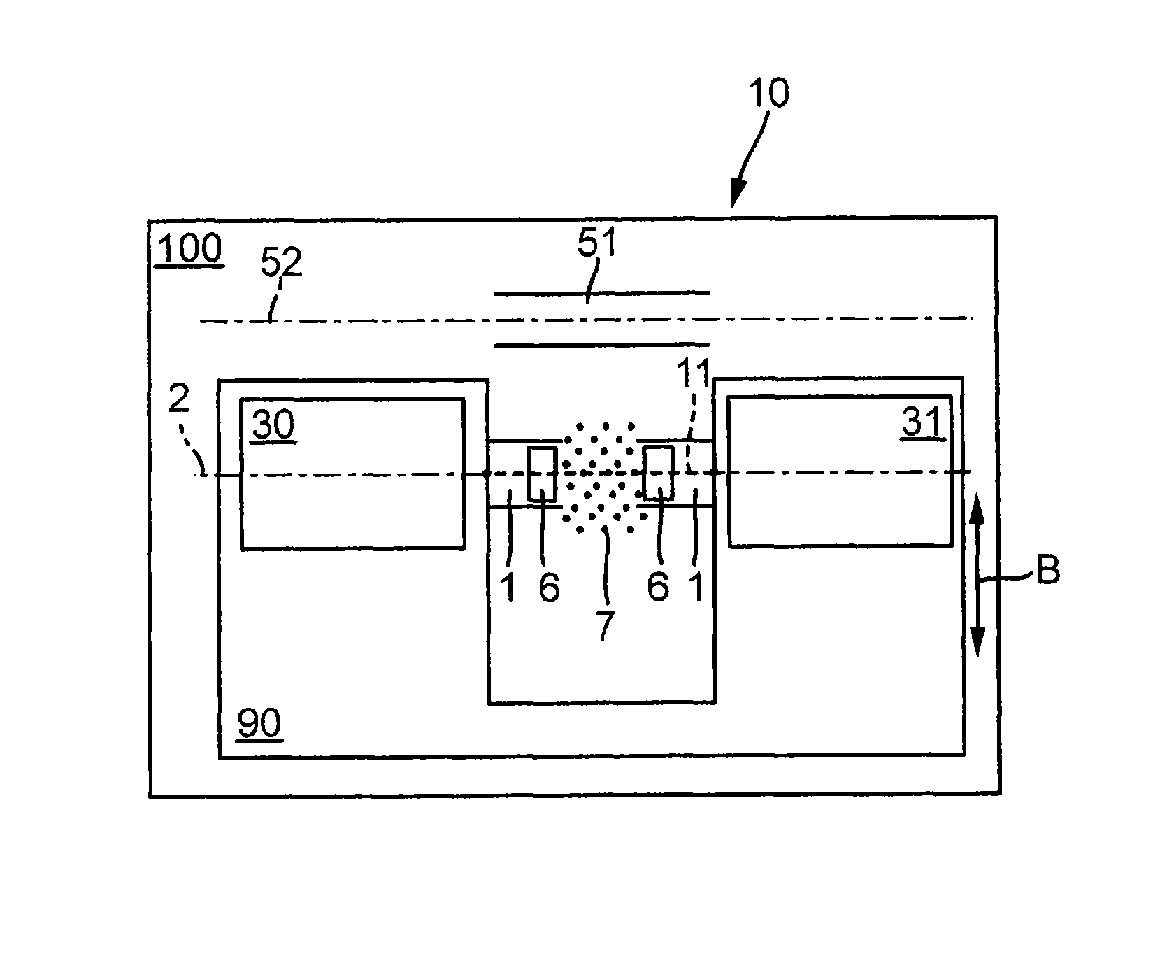 System for measuring properties of test samples in fluid