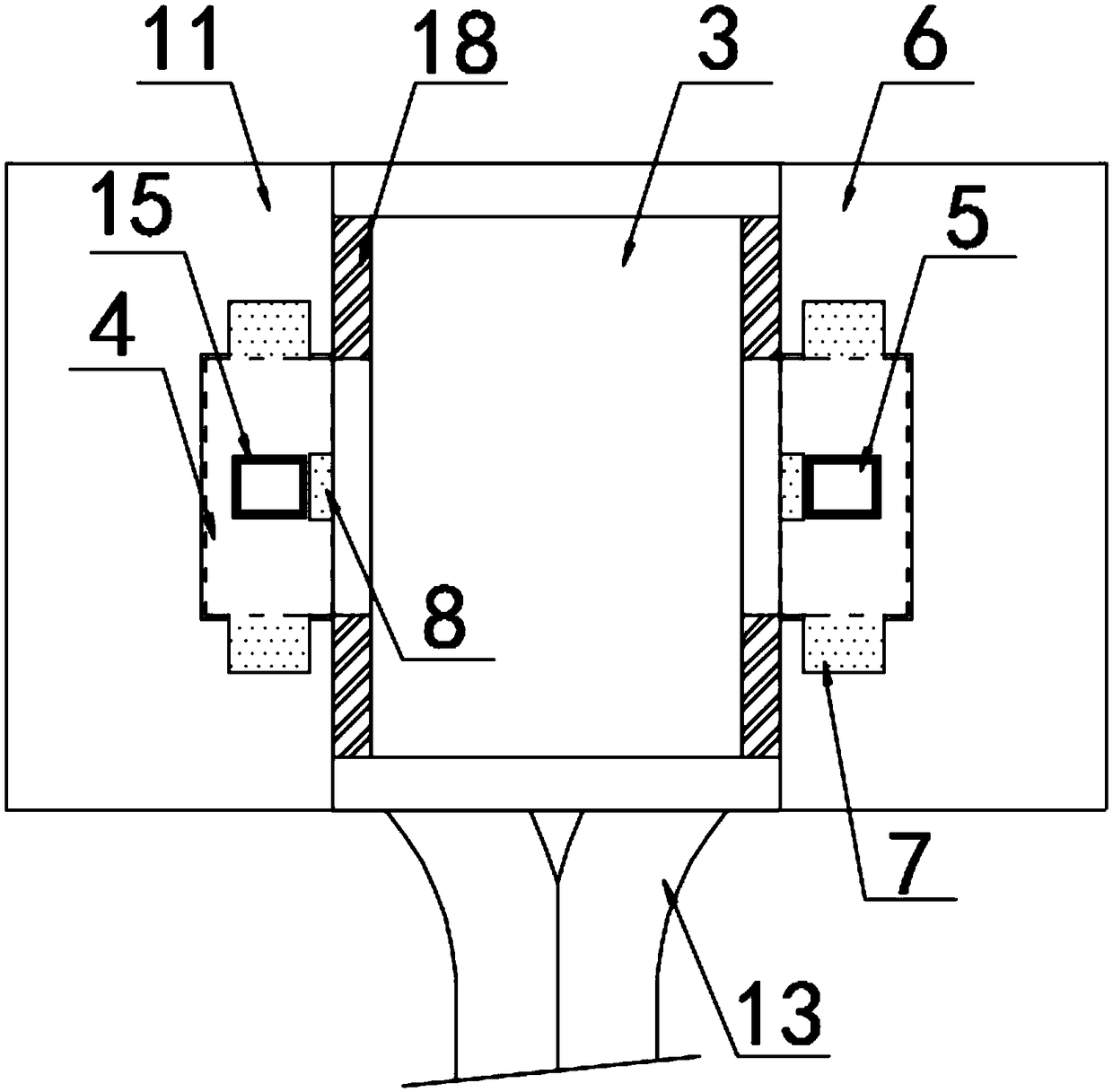 Damping type computer display device and adjusting method