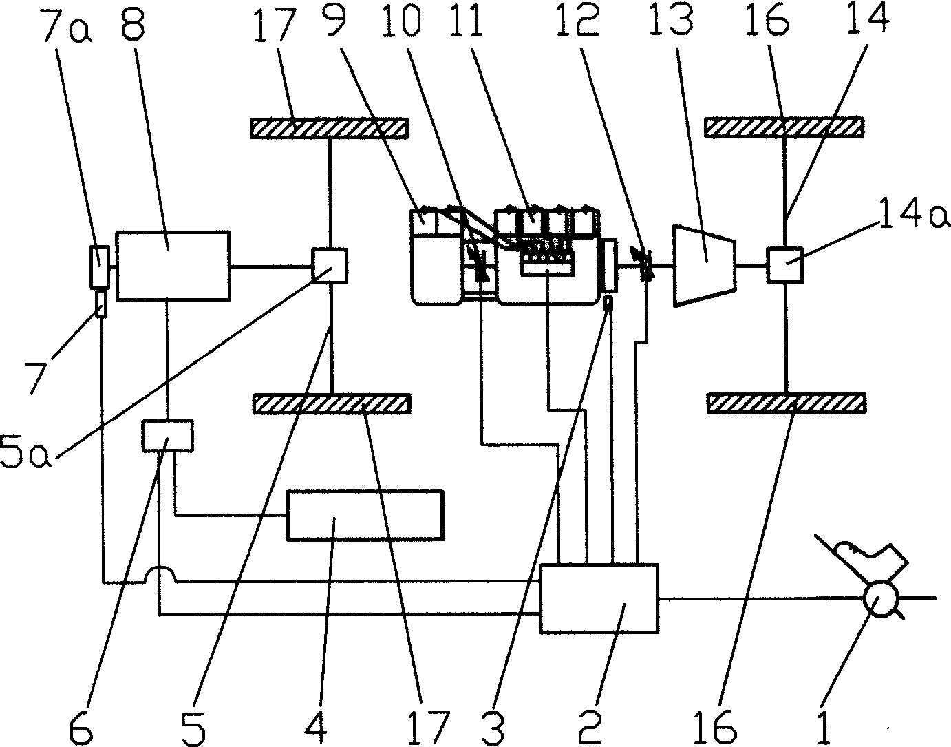 Parallel connection type hybrid power system