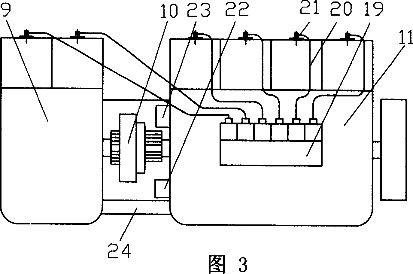 Parallel connection type hybrid power system